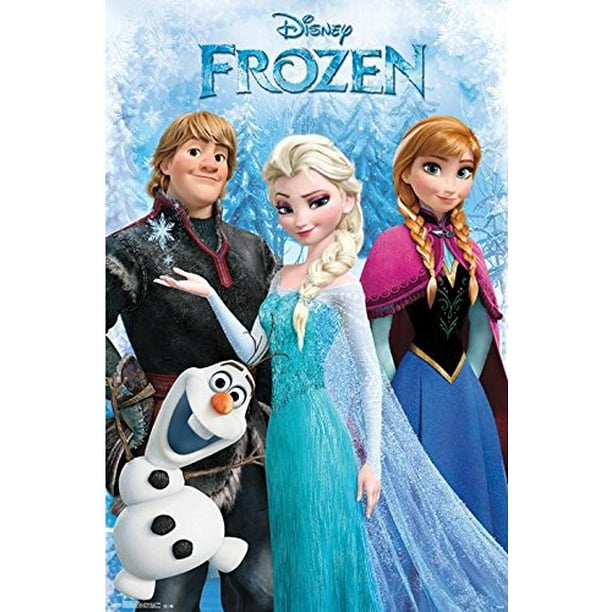 Art Print POSTER CANVAS Frozen Movie Characters Elsa Olaf Anna#5